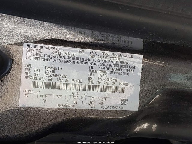 Ford C-max Hybrid Sel 2015 1FADP5BU9FL119981 Image 9