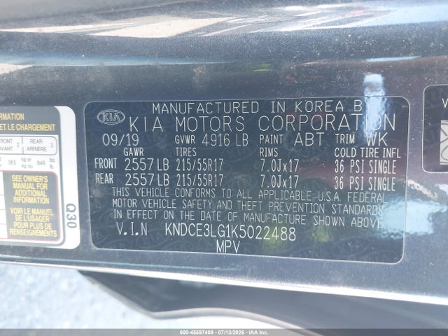 KIA Niro Ev Ex Premium 2019 KNDCE3LG1K5022488 Image 9