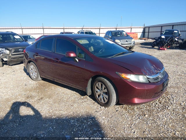 Продаж на аукціоні авто 2012 Honda Civic Lx, vin: 19XFB2F56CE082881, номер лоту: 45597488