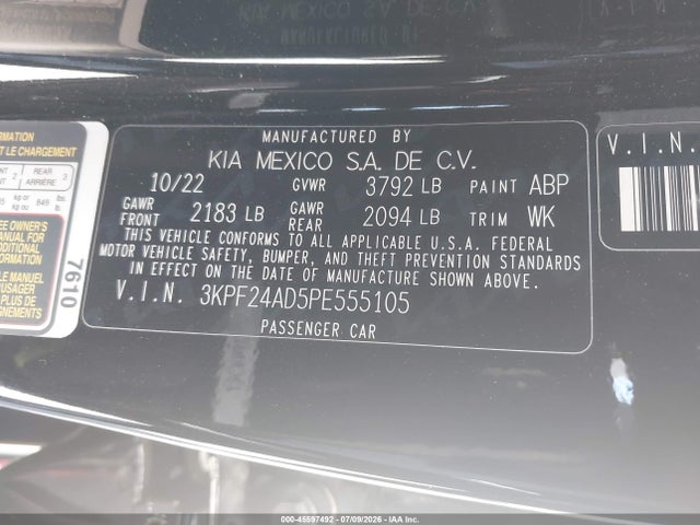 KIA Forte Lxs 2023 3KPF24AD5PE555105 Image 9