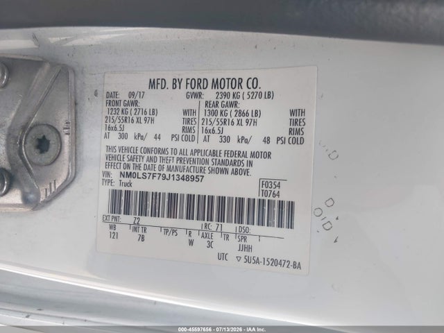 Ford Transit Connect Xlt 2018 NM0LS7F79J1348957 Image 9