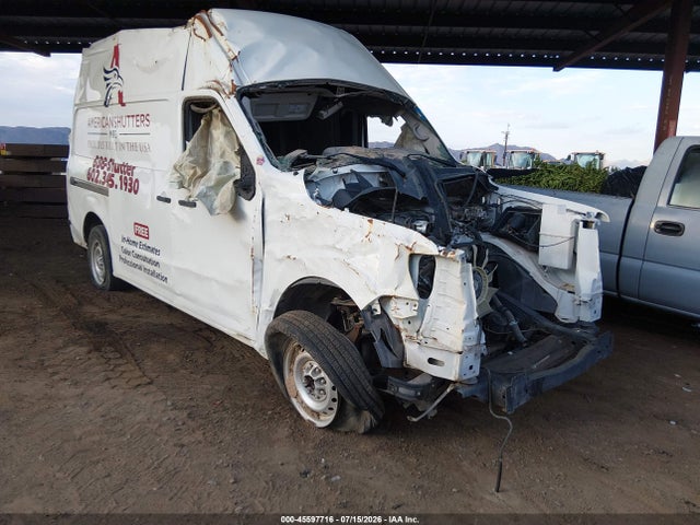 Nissan Nv Cargo Nv2500 Hd S High Roof V6 2020 1N6BF0LY8LN810487 головне зображення