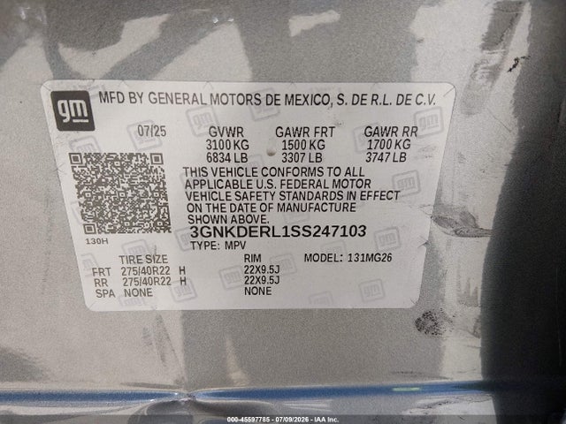 Chevrolet Blazer Ev Ss Awd 2025 3GNKDERL1SS247103 Image 9