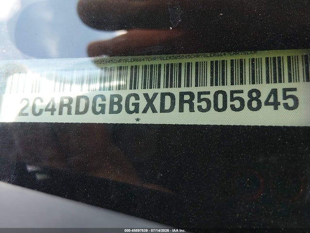 Aukcja sprzedaży 2013 Dodge Grand Caravan Se, vin: 2C4RDGBGXDR505845, numer aukcji: 45597839