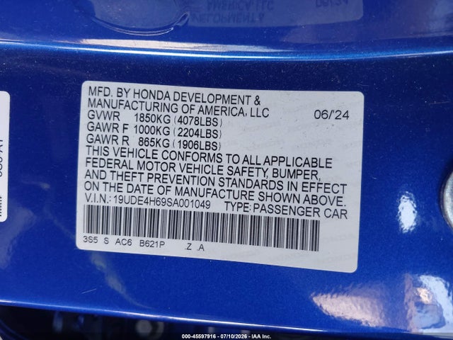 Acura Integra A-spec Technology 2025 19UDE4H69SA001049 Image 9
