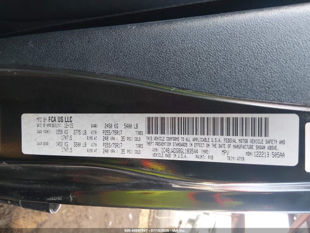 1C4BJWDG8GL183544 Jeep Wrangler Unlimited Sport