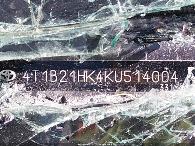 4T1B21HK4KU514004 Toyota Camry Hybrid Xle