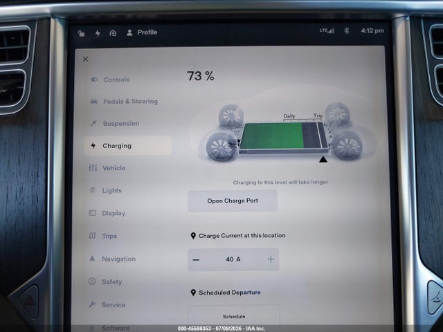 45598353 :رقم المزاد ، 5YJSA1CGXDFP12933 vin ، 2013 Tesla Model S مزاد بيع