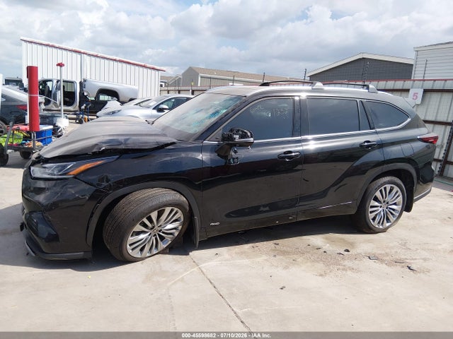 2026 Toyota Highlander Hybrid Platinum მანქანა იყიდება აუქციონზე, vin: 5TDEBRCH9TS721232, აუქციონის ნომერი: 45598682