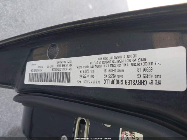 Aukcja sprzedaży 2014 Chrysler 300c John Varvatos Luxury Edition Awd, vin: 2C3CCAJG1EH328119, numer aukcji: 45598883