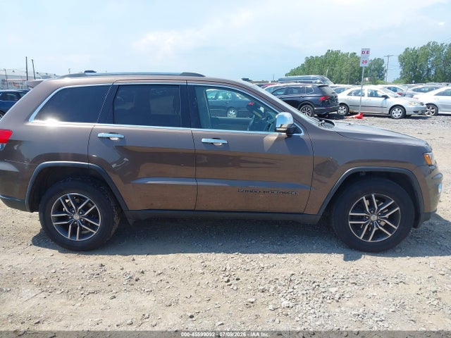 2017 Jeep Grand Cherokee Limited მანქანა იყიდება აუქციონზე, vin: 1C4RJFBG3HC734983, აუქციონის ნომერი: 45599092