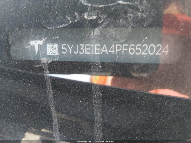 Продажа на аукционе авто 2023 Tesla Model 3 Rear-wheel Drive, vin: 5YJ3E1EA4PF652024, номер лота: 45599149