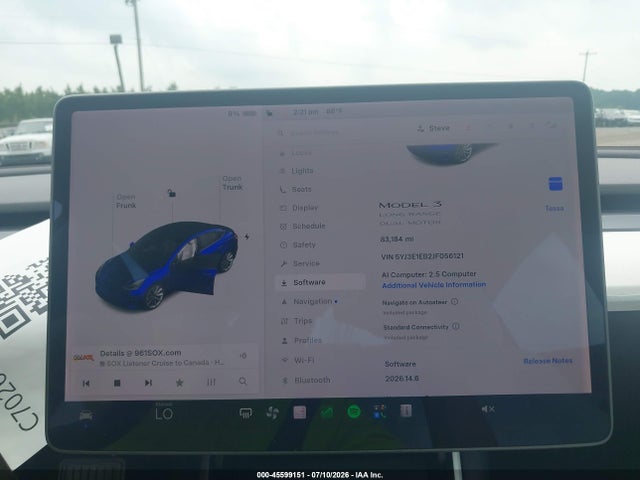 Aukcja sprzedaży 2018 Tesla Model 3 Long Range/performance, vin: 5YJ3E1EB2JF056121, numer aukcji: 45599151