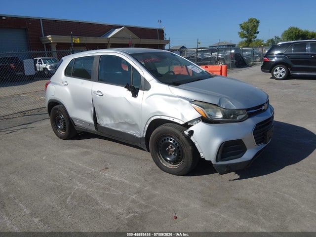 2018 Chevrolet Trax Ls მანქანა იყიდება აუქციონზე, vin: 3GNCJKSB1JL217928, აუქციონის ნომერი: 45599458