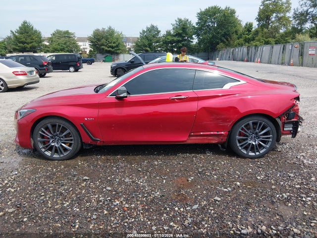 2017 Infiniti Q60 3.0t Red Sport 400 მანქანა იყიდება აუქციონზე, vin: JN1FV7EL2HM701492, აუქციონის ნომერი: 45599603