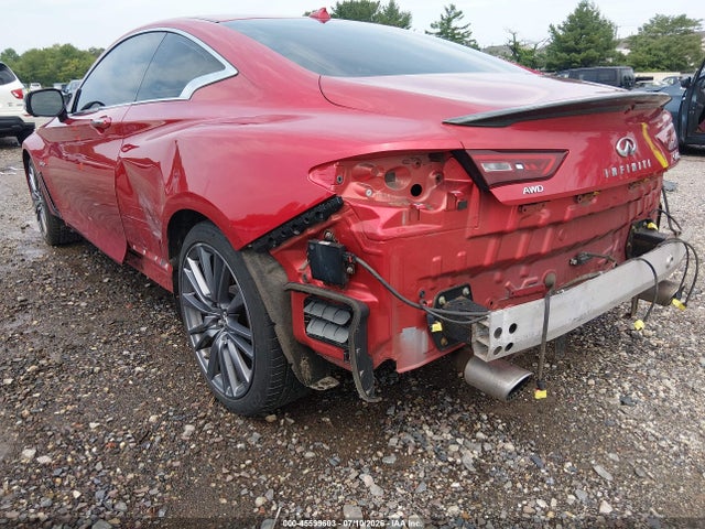 2017 Infiniti Q60 3.0t Red Sport 400 მანქანა იყიდება აუქციონზე, vin: JN1FV7EL2HM701492, აუქციონის ნომერი: 45599603