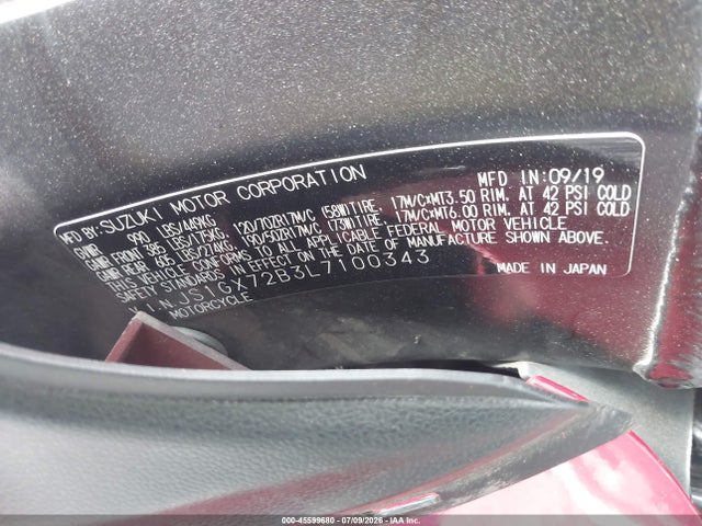 Suzuki Gsx1300 Ra 2020 JS1GX72B3L7100343 Image 14
