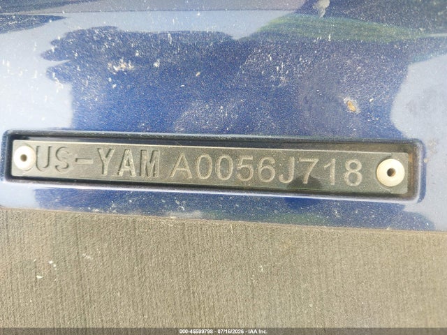 45599798 :رقم المزاد ، YAMA0056J718 vin ، 2018 Yamaha Other مزاد بيع
