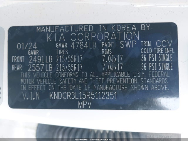 KIA Niro Ev Wind 2024 KNDCR3L15R5112351 Image 9