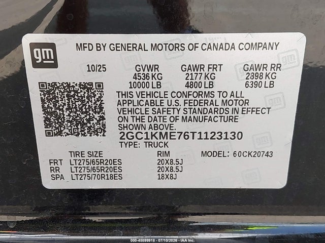 2GC1KME76T1123130 Chevrolet Silverado 2500 Hd