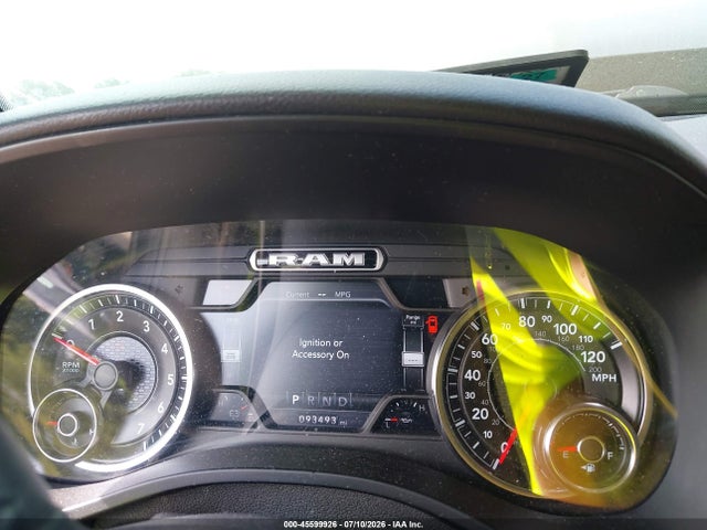 45599926 :رقم المزاد ، 1C6SRFFT3KN765719 vin ، 2019 Ram 1500 Big Horn/lone Star  4x4 5'7 Box مزاد بيع