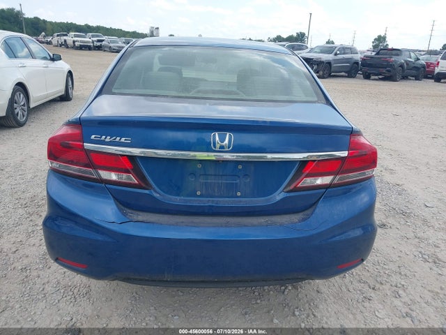 45600056 :رقم المزاد ، 19XFB2F58DE016950 vin ، 2013 Honda Civic Lx مزاد بيع