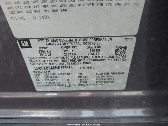 Buick Envision Essence 2017 LRBFXBSA6HD126616 Image 9