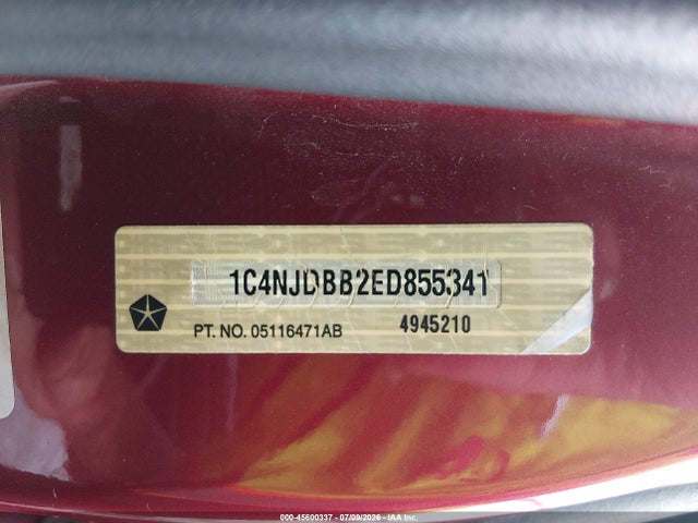 Jeep Compass Sport 2014 1C4NJDBB2ED855341 Image 9
