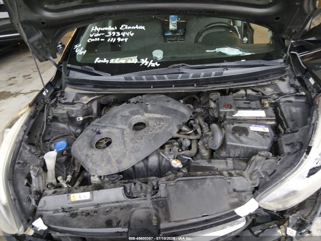 2015 Hyundai Elantra Se მანქანა იყიდება აუქციონზე, vin: KMHDH4AE6FU393446, აუქციონის ნომერი: 45600387