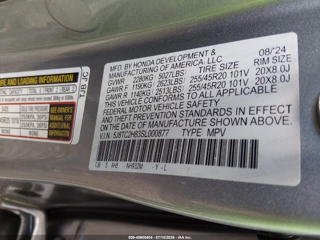 Acura Rdx A-spec Advance 2025 5J8TC2H83SL000877 Image 9