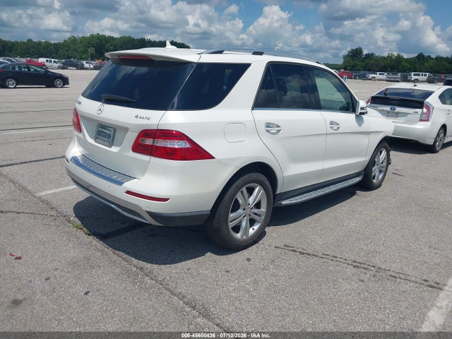 Продаж на аукціоні авто 2015 Mercedes-benz Ml 350 4matic, vin: 4JGDA5HB6FA507114, номер лоту: 45600426