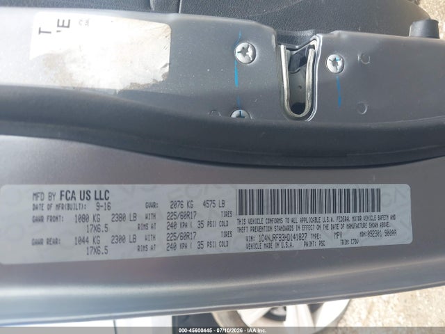 Aukcja sprzedaży 2017 Jeep Patriot Latitude, vin: 1C4NJRFB3HD141827, numer aukcji: 45600445