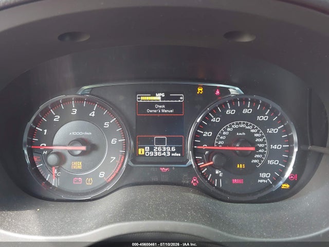 2019 Subaru Wrx მანქანა იყიდება აუქციონზე, vin: JF1VA1A60K9820952, აუქციონის ნომერი: 45600461