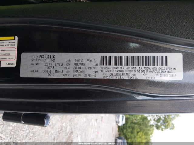 Aukcja sprzedaży 2018 Jeep Wrangler Jk Unlimited Sahara 4x4, vin: 1C4BJWEG9JL851356, numer aukcji: 45600655