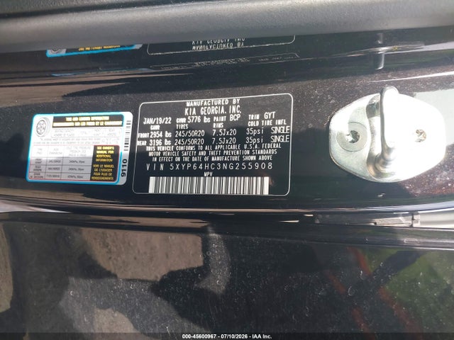 KIA Telluride S 2022 5XYP64HC3NG255908 Image 9