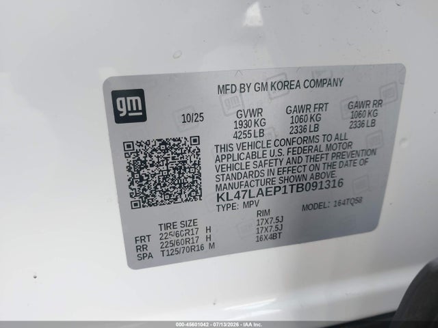 KL47LAEP1TB091316 Buick Envista Preferred Fwd