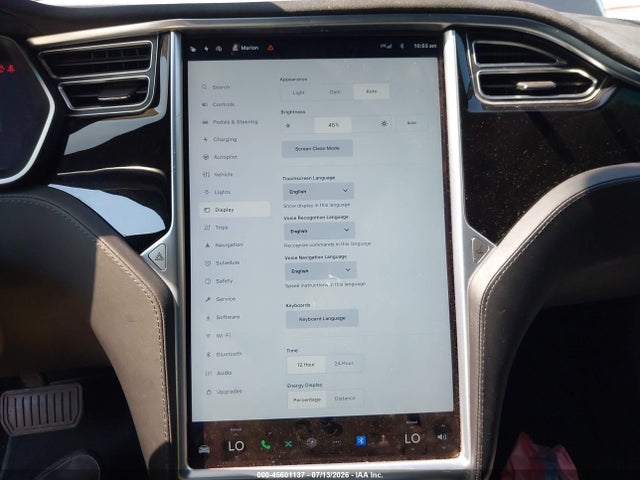 Продаж на аукціоні авто 2016 Tesla Model S 60/70/75/85, vin: 5YJSA1E11GF139367, номер лоту: 45601137