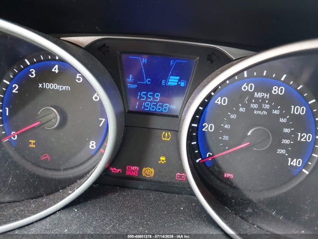 2013 Hyundai Tucson Gls მანქანა იყიდება აუქციონზე, vin: KM8JUCAC1DU677071, აუქციონის ნომერი: 45601376