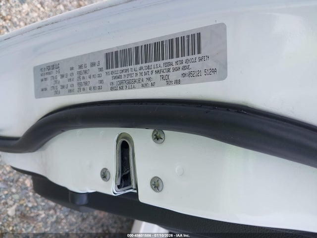 45601586 :رقم المزاد ، 1C6RR7KG6GS341814 vin ، 2016 Ram 1500 Tradesman مزاد بيع