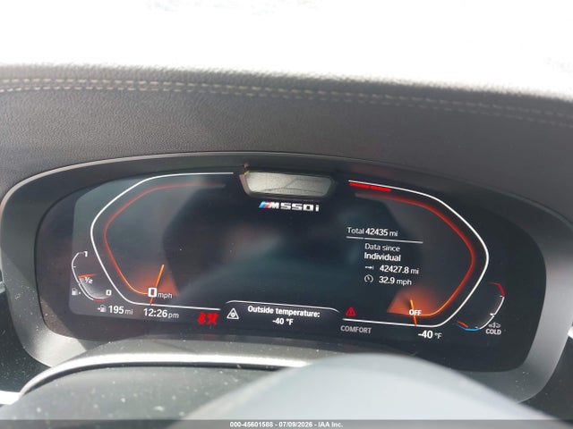 45601588 :رقم المزاد ، WBA13BK0XNCH90465 vin ، 2022 Bmw M550 I Xdrive مزاد بيع