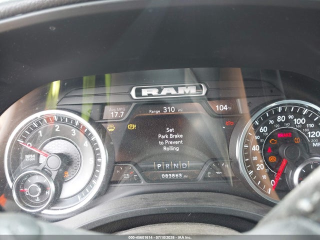 2022 Ram 1500 Big Horn  4x4 6'4 Box მანქანა იყიდება აუქციონზე, vin: 1C6SRFBT3NN154647, აუქციონის ნომერი: 45601614