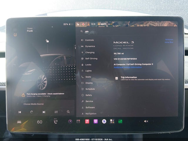 Продажа на аукционе авто 2022 Tesla Model 3 Long Range Dual Motor All-wheel Drive, vin: 5YJ3E1EB7NF191004, номер лота: 45601650
