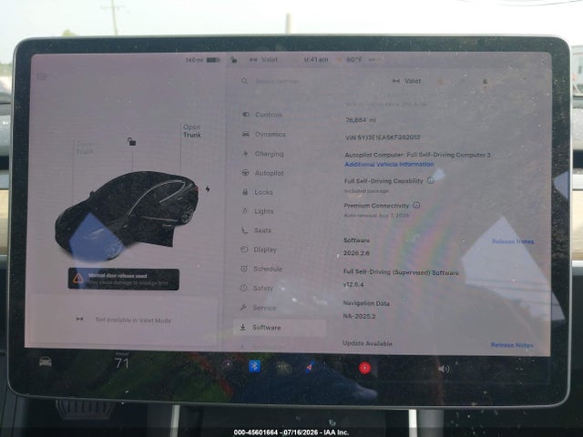 Tesla Model 3 Long Range/mid Range/standard Range/standard Range Plus 2019 5YJ3E1EA5KF362013 Image 7