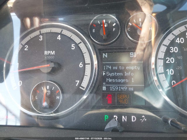45601749 :رقم المزاد ، 1D3HV18T09S762133 vin ، 2009 Dodge Ram 1500 Slt/sport/trx مزاد بيع