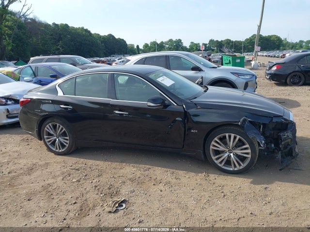 45601776 :رقم المزاد ، JN1EV7AR2JM436410 vin ، 2018 Infiniti Q50 3.0t Sport مزاد بيع