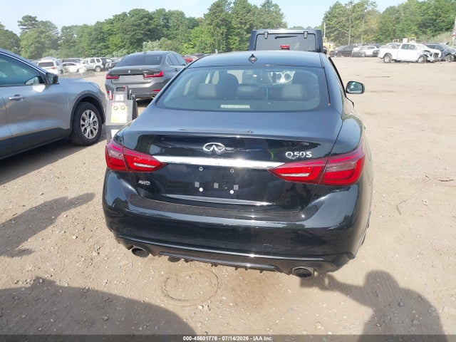 45601776 :رقم المزاد ، JN1EV7AR2JM436410 vin ، 2018 Infiniti Q50 3.0t Sport مزاد بيع