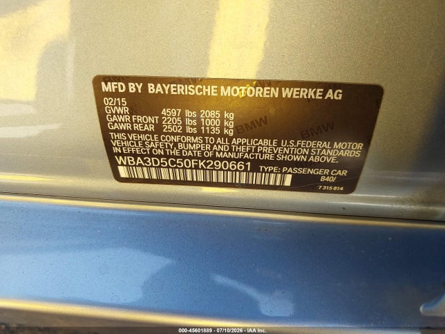 WBA3D5C50FK290661 BMW 328d Xdrive