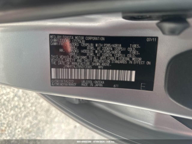 Продаж на аукціоні авто 2011 Toyota Land Cruiser V8, vin: JTMHY7AJ7B5012065, номер лоту: 45602250