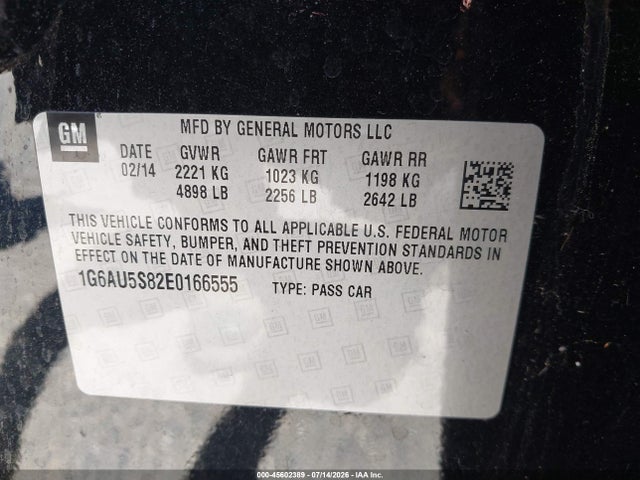Cadillac Cts Vsport 2014 1G6AU5S82E0166555 Image 9