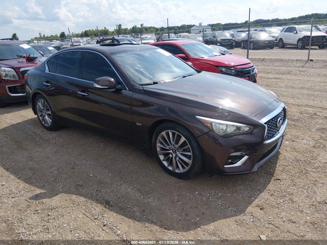 Aukcja sprzedaży 2018 Infiniti Q50 3.0t Luxe, vin: JN1EV7AR4JM439258, numer aukcji: 45602401
